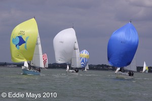 Corafin leads the Contessa 32 fleet - Royal Southern Yacht Club - June Regatta 2010 photo copyright Eddie Mays - copyright http://www.eddiemays.com taken at  and featuring the  class