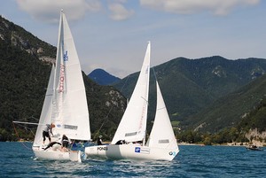 Women&rsquo;s Trentino Match Race day 3 photo copyright Piero Spagnolli http://www.teamlab.ch/sail/AVLL/News.aspx taken at  and featuring the  class
