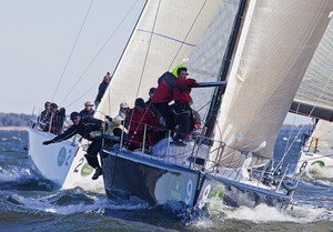 9 ENDORPHIN Eric Wulff
ahead of
2 YELLOW JACKET Larry Bulman / Jeff Scholz
2010 Rolex Farr 40 North American Championship,
Annapolis MD, USA photo copyright Daniel Forster http://www.DanielForster.com taken at  and featuring the  class