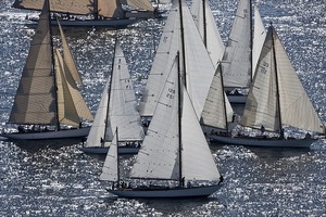 Fleet at the start - Les Voiles de Saint-Tropez photo copyright  Rolex / Carlo Borlenghi http://www.carloborlenghi.net taken at  and featuring the  class