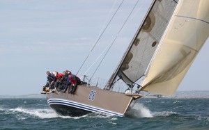 The Farr52 One Design is well and truly eying off the existing Eastcoaster record. A
regular competitor in ORCV events, one of her owners, Peter Blake, still holds the
Melbourne to Stanley record with his former boat, Kontrol.
Addendum - Ocean Racing Club of Victoria - Tassie Trio Launch photo copyright  John Curnow taken at  and featuring the  class