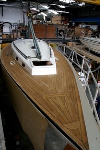 Green Calypso showing her build - Kebony on the deck photo copyright SW taken at  and featuring the  class