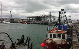 Auckland&rsquo;s Viaduct harbour in a second stage of development - City funded - showing its multi use as a convention centre, fishing harbour, superyacht servicing area and harbour gulf/cruise facility - all bringing jobs and dollars to a once derelict area of Auckland. photo copyright Richard Gladwell www.photosport.co.nz taken at  and featuring the  class
