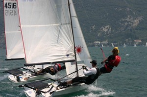 Hodgson-Ogg: 3rd place in Laser 4000 Europeans photo copyright Elena Giolai taken at  and featuring the  class