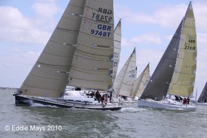 IRC1 start of Race 2 - Royal Southern Yacht Club - June Regatta 2010 photo copyright Eddie Mays - copyright http://www.eddiemays.com taken at  and featuring the  class