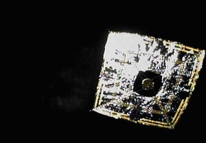 Ikaros filmed in space heading towards Venus photo copyright SW taken at  and featuring the  class