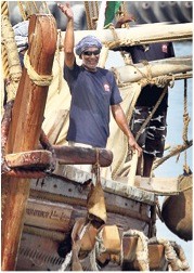 Sri Lankan crewman, the boatbuilder Tuanie photo copyright M.A. Pushpa Kumara taken at  and featuring the  class