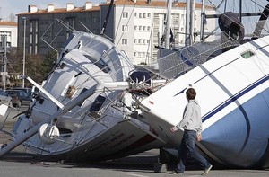 La Rochelle damage photo copyright SW taken at  and featuring the  class