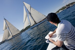 Les Voiles de Saint-Tropez 2010, Boats are inspiring artists - Les Voiles de Saint-Tropez photo copyright  Rolex / Carlo Borlenghi http://www.carloborlenghi.net taken at  and featuring the  class