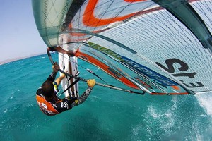 Ludovic Jossin Takes off - PWA Sotavento, Fuerteventura Grand Slam photo copyright  John Carter / PWA http://www.pwaworldtour.com taken at  and featuring the  class
