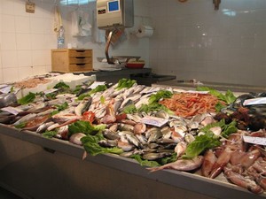 Market fish stall.JPG photo copyright Clare and Andrew Payne taken at  and featuring the  class