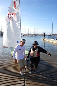 Mat Belcher assists Fran Eastgate on the ramp - Photo Suellen Hurling photo copyright Suellen Hurling  taken at  and featuring the  class