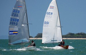 Matt Mulder  (L) and Christoph Homeier Contender Australian titles 2010 photo copyright Suellen Hurling  taken at  and featuring the  class