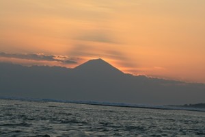 Mt Agung at sunrise photo copyright SW taken at  and featuring the  class