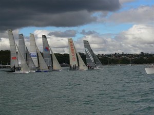 2010 ANZAC 18ft skiffs - Waitemata harbour photo copyright Ross Whitburn taken at  and featuring the  class