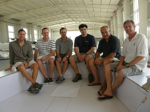The Team left to right: Kirst Feddersen, Harry Dunning, Mark Evans, Jono Morris, Dirk Kramers, Rob Brown. photo copyright photographer'..' taken at  and featuring the  class