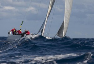 Rolex Middle Sea Race 2010 JUNO approaching Pantelleria Island photo copyright Carlo Borlenghi / www.carloborlenghi.com taken at  and featuring the  class