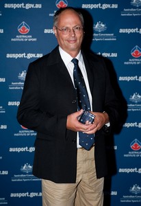 Peter Conde receiving the Program of the Year Award at the 2010 AIS Awards photo copyright Craig Heydon taken at  and featuring the  class