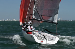 Michael Kiss, Bacio - Audi Melges 20 Miami Winter Series photo copyright 2010 JOY / International Audi Melges 20 Class Association http://melges20.com/ taken at  and featuring the  class