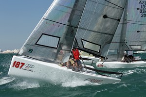 Audi Melges 20, Start of Race 3 - Audi Melges 20 Miami Winter Series photo copyright 2010 JOY / International Audi Melges 20 Class Association http://melges20.com/ taken at  and featuring the  class