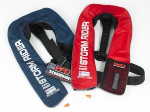 PFD Australia’s Storm Rider lifejackets offer maximum safety combined with convenience, versatility and style. photo copyright Shoemark and taken at  and featuring the  class
