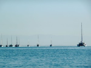 Pirate alley - convoy sets off.jpg photo copyright SW taken at  and featuring the  class