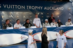 Jack Simpson, Nick Egnot-Johnson, Charlotte Moss receiving their prizes - Louis Vuitton Junior Trophy 2010 photo copyright Paul Todd/Outside Images http://www.outsideimages.com taken at  and featuring the  class