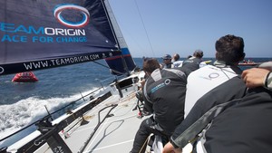 PORTUGAL, Cascais, AUDI MedCup, 16th May 2010,  Portugal Trophy, on board TP52 TEAMORIGIN photo copyright Ian Roman/TEAMORIGIN www.ianroman.com taken at  and featuring the  class