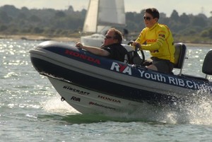 Rory Flanningan in action at 2009 HYR final photo copyright RYA http://www.rya.org.uk taken at  and featuring the  class