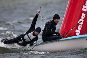 Day 3. 470 men. - Delta Lloyd Regatta 2010 photo copyright Sander van der Borch http://www.sandervanderborch.com taken at  and featuring the  class