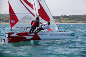 Sail Innovation - F18 Worlds 2010 Erguy France photo copyright Alex Udin taken at  and featuring the  class
