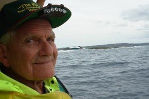 Solo sailor after rescue, with his yacht in the background photo copyright SW taken at  and featuring the  class
