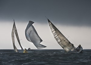 Stormy conditions on Narragansett Bay. New York Yacht Club Race Week photo copyright  Rolex / Dan Nerney taken at  and featuring the  class