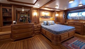 Superyacht Nazenin V stateroom photo copyright SW taken at  and featuring the  class