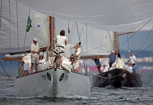TRIVIA, 12-Metre winner, racing downwind - Rolex Baltic Week 2010 - Photo: Rolex/Nico Krauss photo copyright Nico Krauss http://www.balticsprintcup.com taken at  and featuring the  class