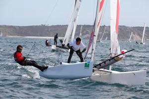 Top Mark - F18 Worlds 2010 Erguy France photo copyright Alex Udin taken at  and featuring the  class