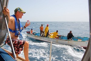 Traveler near pirate infested Somalia - cigarettes for fishermen photo copyright SY Traveler taken at  and featuring the  class