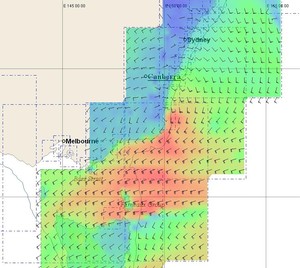 Wind map photo copyright PredictWind.com www.predictwind.com taken at  and featuring the  class