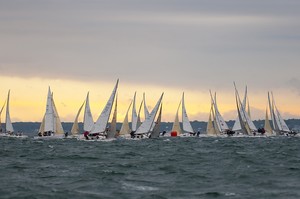  The 2010 J/80 World Championship, hosted by Sail Newport and Ida Lewis Yacht Club, Newport, RI. Race day 2 outside saw rain and sun with 20-25knts. This image belongs to  ©WWW.OUTSIDEIMAGES.COM Photo Credit must read © PAUL TODD/OUTSIDEIMAGES.COM or a 50 Euro fee is charge photo copyright Paul Todd/Outside Images http://www.outsideimages.com taken at  and featuring the  class