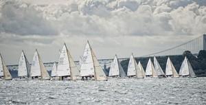  The 2010 J/80 World Championship, hosted by Sail Newport and Ida Lewis Yacht Club, Newport, RI.
 Race day 3``B`` course was chosen up Narragansett Bay north of Gould Island.
 This image belongs to  ©WWW.OUTSIDEIMAGES.COM 
Photo Credit must read © PAUL TODD/OUTSIDEIMAGES.COM or a 50 Euro fee is charge photo copyright Paul Todd/Outside Images http://www.outsideimages.com taken at  and featuring the  class
