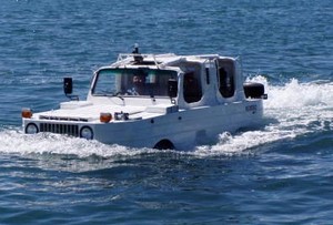 Amphibious jeep 'the size of a hummer' photo copyright SW taken at  and featuring the  class