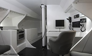 Below decks in the 46ft Tonnere race boat built by Salthouses photo copyright SW taken at  and featuring the  class