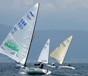 Downwind - 2010 Finn Open Junior and Senior European Championships photo copyright Robert Deaves/Finn Class http://www.finnclass.org taken at  and featuring the  class