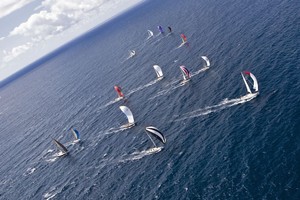  Fleet start of the 'town race' - 2010International Rolex Regatta St.Thomas, US Virgin Island photo copyright Rolex/Ingrid Abery http://www.regattanews.com taken at  and featuring the  class
