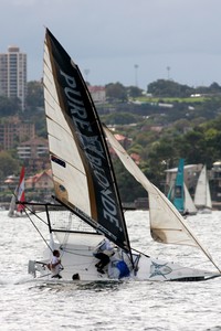 Pure Blonde - Race 14 of the Australian 18 Footers League Club Championship 2010 photo copyright Frank Quealey /Australian 18 Footers League http://www.18footers.com.au taken at  and featuring the  class