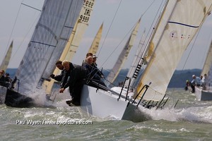 Peter Morton,Anchor Challenge GBR 506R on Day 2 at the  Coutts Quarter Ton Cup, Cowes photo copyright Paul Wyeth / www.pwpictures.com http://www.pwpictures.com taken at  and featuring the  class