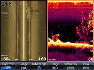 StructureScan - two different view of underwater structures photo copyright Powerboat-World.com http://www.powerboat-world.com taken at  and featuring the  class