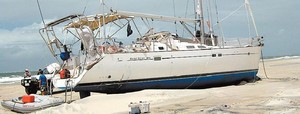 Yacht Promise on the beach at Fraser Island photo copyright SW taken at  and featuring the  class