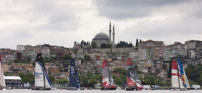 Extreme Sailing Series Act 3 Istanbul © Lloyd Images http://lloydimagesgallery.photoshelter.com/