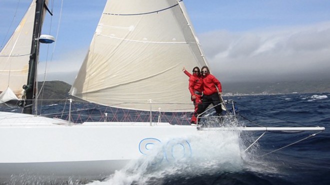 Hannah Jenner - Anna-Maria Renken arrive in Horta on 40 Degrees following their qualifier from Guadeloupe - Global Ocean Race &copy; Global Ocean Race http://globaloceanrace.com